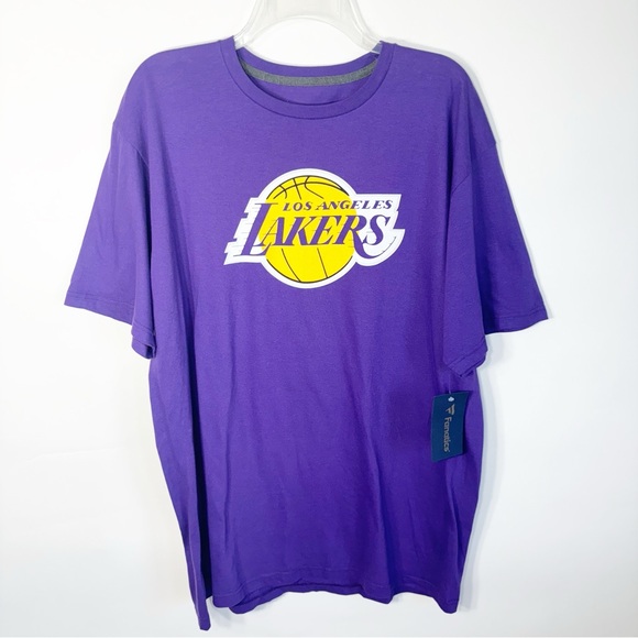 NWT Lakers TShirt XL Purple Short Sleeve 23 Lebron James Fanatics NBA Basketball - Picture 2 of 11